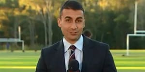 Former Channel Seven sports reporter Josh Massoud.
