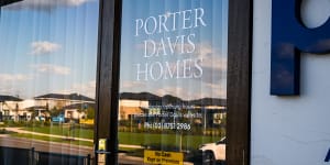 Porter Davis was the builder for several large developers. 