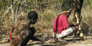 Hunter-gatherers don't sit like us. That could hold health benefits