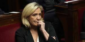 French far-right leader Marine Le Pen.