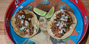 Birria tacos at Chilpa Mexican restaurant in Highett.