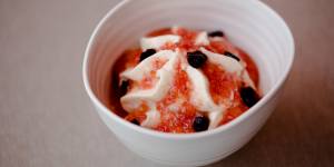 An unassuming fig sundae has hidden layers.