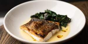 Grilled Murray cod at Freyja restaurant,one of several Melbourne venues who are featuring the native Australian fish on their menus.