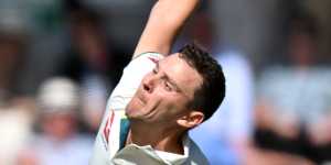 Josh Hazlewood starred for Australia on the opening day of the first Test.