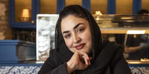 After fleeing Afghanistan,Roya is now helping run a restaurant in Sydney’s CBD