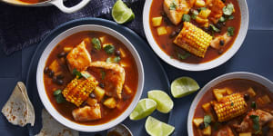 One-pot wonder:RecipeTin Eats’ Mexican fish stew.