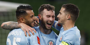 O’Neill scores brace,with goals 110 days apart,as City take points in A-League derby