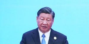 China’s President Xi Jinping at the opening ceremony of the Belt and Road Forum in Beijing in October. Xi said the initiative was looking towards a “golden decade”.