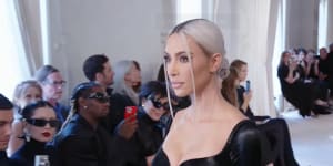 Kim Kardashian walked in the Balenciaga show on July 6,2022 in Paris. 