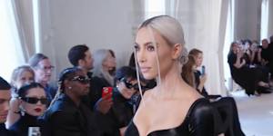 Kim Kardashian walked in the Balenciaga show on July 6,2022 in Paris.