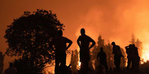 Heatwaves across the northern hemisphere have seen fires surge across Greece. 