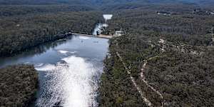 The Cascade dams at Katoomba supply drinking water to around 41,000 residents. 