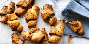 These ham,mustard and cheese pastries are tastier (and easier) than croissants.