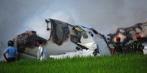 Twenty-one people died in the Garuda Airlines Flight 200 plane crash near Yogyakarta airport in 2007.