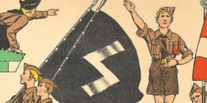 A Nazi cartoon featured in this year’s HSC exam. Some private school students had seen it before