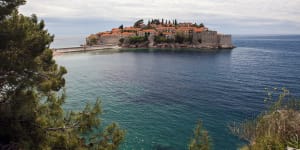 Adriatic idyll:Sveti Stefan dates from about 1440.