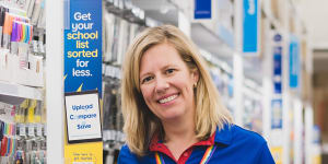 Officeworks managing director Sarah Hunter is seeing a shift towards private-label products.