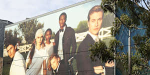Ralph Lauren billboard at Federation Square in Melbourne