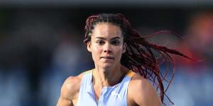 Torrie Lewis beat the world’s fastest woman in her 200m Diamond League debut in China.