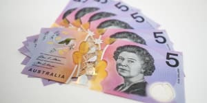 Australia’s $5 note.