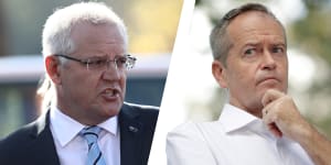 Scott Morrison and Bill Shorten have clashed over climate policy.