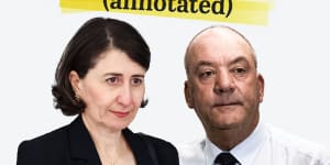 Berejiklian report annotated:10 key findings and what they mean