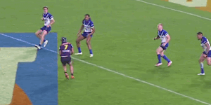 Jack Underhill’s big hit on Alec MacDonald.