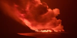 Lava from La Palma volcanic eruption finally reaches the ocean