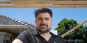 Melbourne builder Tristan Angelini,managing director at Hillbrook.