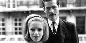 Happier days:Lord Lucan escorts Lady Lucan through exclusive Belgravia shortly after their marriage.