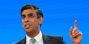Prime Minister Rishi Sunak at the recent Conservative Party Conference in Manchester.