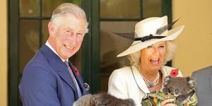 Charles and Camilla during their 2017 visit to Australia