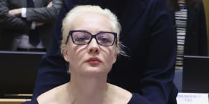 Vows to continue the fight:Yulia Navalnaya,wife of Russian opposition leader Alexei Navalny.