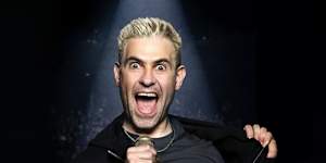 Comedian Simon Brodkin.