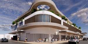 An artist impression of the new building planned by the City of Brisbane Investment Corporation in Wynnum. 