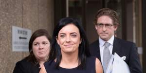 Emma Husar,pictured here in December,is back in court tomorrow for her claim against BuzzFeed Australia.