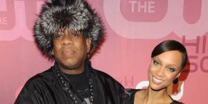 André Leon Talley and Tyra Banks during the filming of America’s Next Top Model in 2010.
