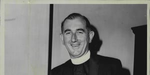 Father Burnheim,39,rector of St. John’s College,Sydney University,1966.