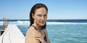 Scarred from her experience with melanoma:Olympic swimmer Cate Campbell.