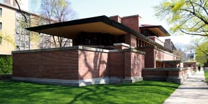 The Frederick C. Robie House designed by architect Frank Lloyd Wright is the star campus building at the University of Chicago.