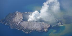 Photos of White Island volcano two hours after the eruption on December 9.