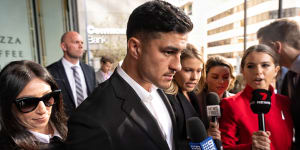 ‘I’m glad I got caught’:Tearful Dylan Brown apologises for pub incident