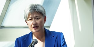 Foreign Minister Penny Wong said putting the prospect of a two-state solution further out of reach was one of the many tragic consequences of Hamas’ attacks. 