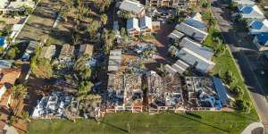 Early estimates indicate 115 homes in the Mid West and Gascoyne regions have been destroyed. 