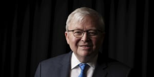 Rudd slams'post-pubescent'Liberal politicians over China'hysteria'