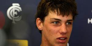 Flashback:Matthew Kreuzer after being drafted in 2007.