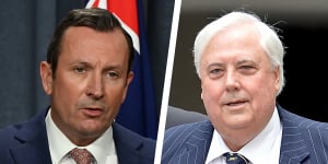 ‘Treacherous and traitorous’:McGowan uses parliament to blast Palmer