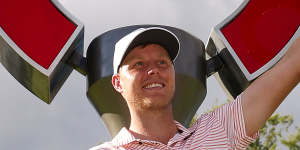 Cameron Davis after winning the Rocket Mortgage Classic.
