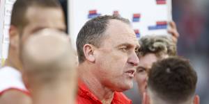 Swans coach and former North Melbourne premiership player,John Longmire.