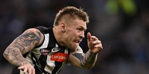 Jordan De Goey has been in superb form in 2022 but is yet to re-sign with the Magpies